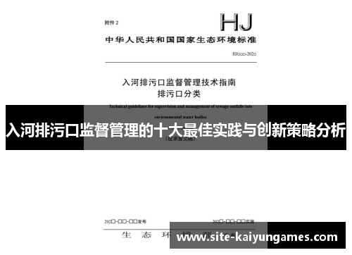 入河排污口监督管理的十大最佳实践与创新策略分析